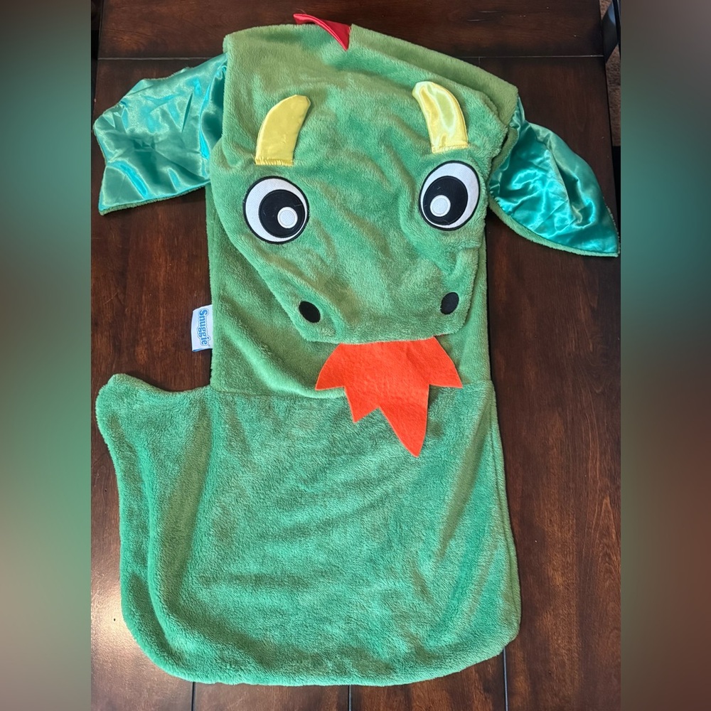 Snuggie Tails Fiery Green Dragon Costume Blanket